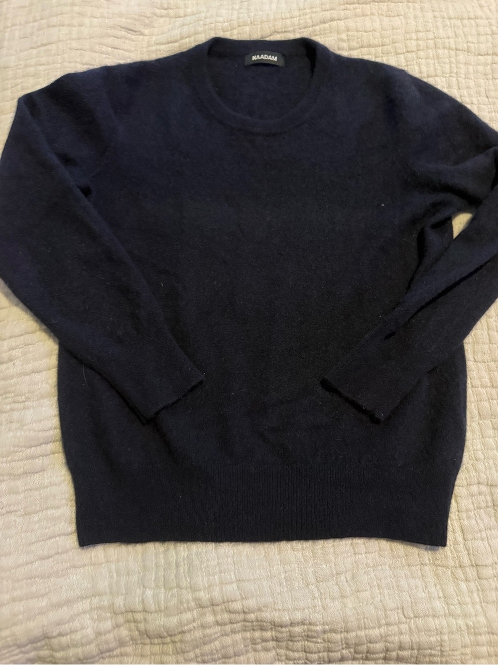Nadaam Cashmere Women's Crewneck Sweater - Navy EUC C000
